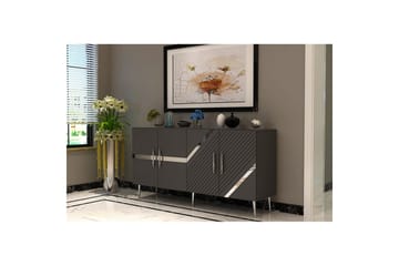 Bielany Konsollbord 150 cm - Grafittgrå/Sølv - Møbler - Bord - Avlastningsbord & sidobord - Konsollbord & gangbord