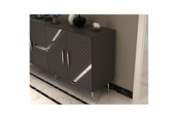 Bielany Konsollbord 150 cm - Grafittgrå/Sølv - Møbler - Bord - Avlastningsbord & sidobord - Konsollbord & gangbord