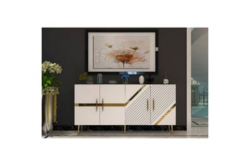 Bielany Konsollbord 150 cm - Gull/Hvit - Møbler - Bord - Avlastningsbord & sidobord - Konsollbord & gangbord