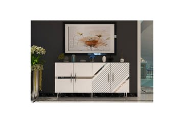Bielany Konsollbord 150 cm - Hvit/Sølv - Møbler - Bord - Avlastningsbord & sidobord - Konsollbord & gangbord