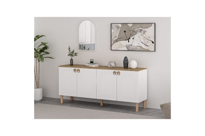 Bingdi Konsollbord 180 cm - Hvit - Møbler - Bord - Avlastningsbord & sidobord - Konsollbord & gangbord