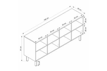 Bingdi Konsollbord 180 cm - Hvit - Møbler - Bord - Avlastningsbord & sidobord - Konsollbord & gangbord