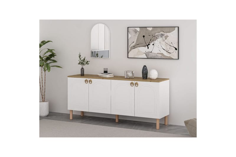 Bingdi Konsollbord 180 cm - Hvit - Møbler - Bord - Avlastningsbord & sidobord - Konsollbord & gangbord