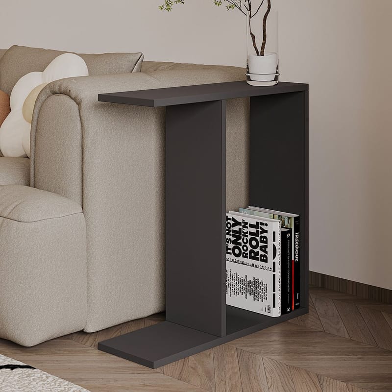 Bingdi Sidebord 60x60x60 cm - Antrasitt - Møbler - Bord - Avlastningsbord & sidobord - Brettbord og småbord