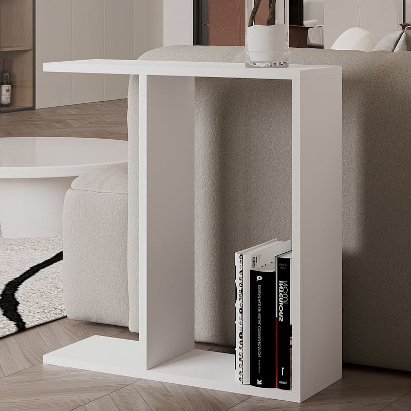 Bingdi Sidebord 60x60x60 cm - Hvit - Møbler - Bord - Avlastningsbord & sidobord - Brettbord og småbord