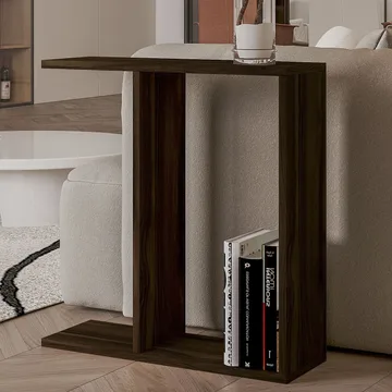 Bingdi Sidebord 60x60x60 cm - Valnøtt - Møbler - Bord - Avlastningsbord & sidobord - Brettbord og småbord