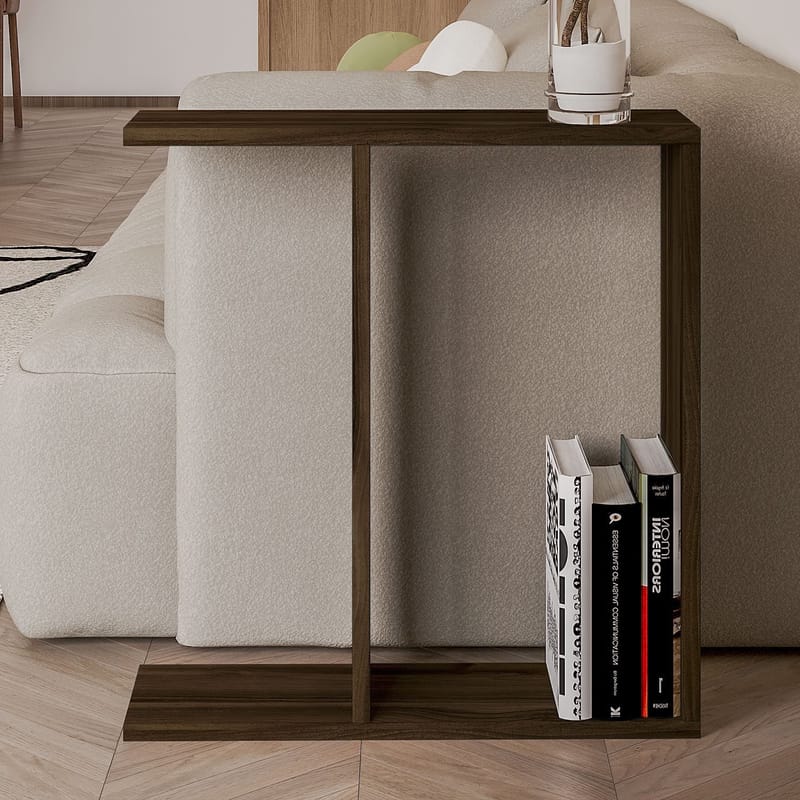 Bingdi Sidebord 60x60x60 cm - Valnøtt - Møbler - Bord - Avlastningsbord & sidobord - Brettbord og småbord