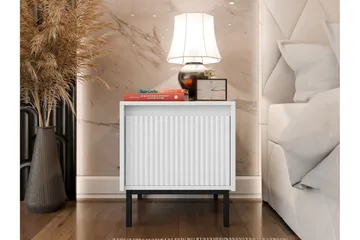 Bjurholm Nattbord 45 cm - Hvit - Møbler - Bord - Avlastningsbord & sidobord - Sengebord & nattbord