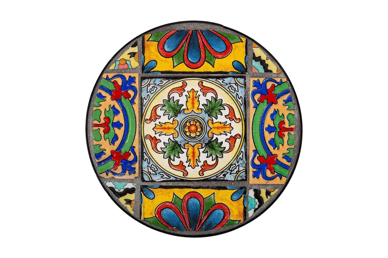 Morocco Blomsterpiedestal - Svart/Flerfärgad - Møbler - Bord - Avlastningsbord & sidobord - Blomsterbord