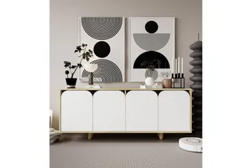 Bohem Konsollbord 180x180 cm - Brun/Hvit - Møbler - Bord - Avlastningsbord & sidobord - Konsollbord & gangbord