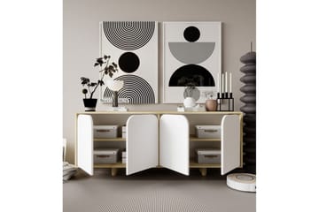 Bohem Konsollbord 180x180 cm - Brun/Hvit - Møbler - Bord - Avlastningsbord & sidobord - Konsollbord & gangbord