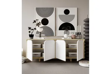 Bohem Konsollbord 180x180 cm - Brun/Hvit - Møbler - Bord - Avlastningsbord & sidobord - Konsollbord & gangbord