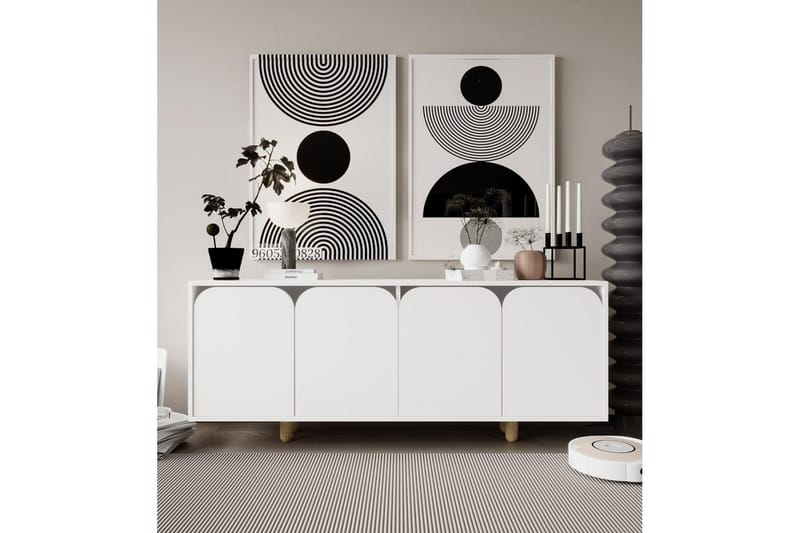 Bohem Konsollbord 180x180 cm - Hvit - Møbler - Bord - Avlastningsbord & sidobord - Konsollbord & gangbord