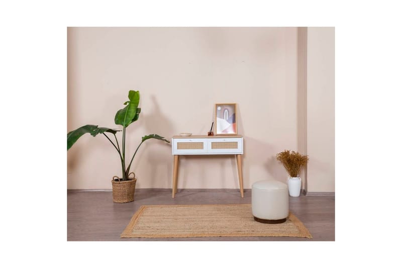 Bohem Sidebord 95 cm - Hvit/Lysfarget tre - Møbler - Bord - Avlastningsbord & sidobord - Lampebord & sidebord