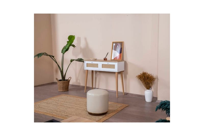 Bohem Sidebord 95 cm - Hvit/Lysfarget tre - Møbler - Bord - Avlastningsbord & sidobord - Lampebord & sidebord