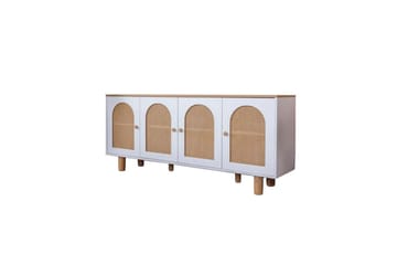 Bohemsk konsollbord 80 cm - Mellomfarget tre/Hvit - Møbler - Bord - Avlastningsbord & sidobord - Konsollbord & gangbord