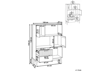 Bokhylle Lynwood - Oppbevaring - Hylle - Bokhylle