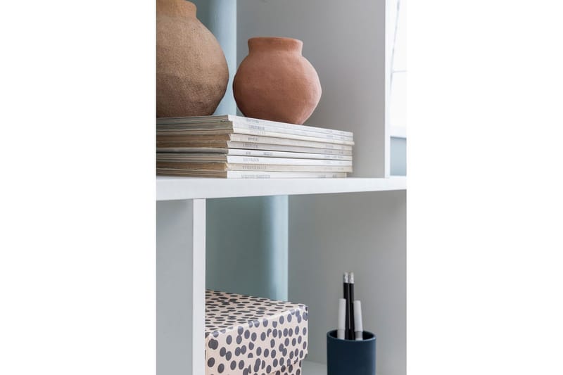 Bokhylle Wohnling Elegant med 6 forskjøvede oppbevaringshyller - Møbler - Bord - Avlastningsbord & sidobord - Konsollbord & gangbord