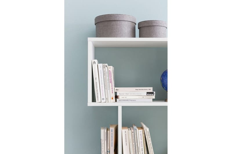 Bokhylle Wohnling Elegant med 6 forskjøvede oppbevaringshyller - Møbler - Bord - Avlastningsbord & sidobord - Konsollbord & gangbord