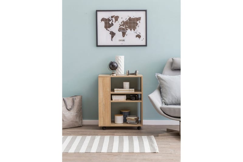 Bokhylle Wohnling mobil, moderne og enkel med forskjellige oppbevaringsrom Sonoma - Sonoma - Møbler - Bord - Avlastningsbord & sidobord - Konsollbord & gangbord
