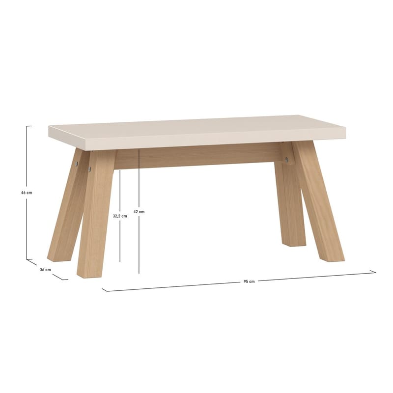 Bord/benk 4 You Fresh - 95 cm - Møbler - Bord - Avlastningsbord & sidobord - Blomsterbord