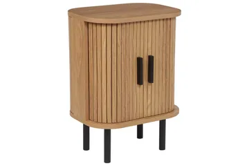 Bradley Nattbord 40 cm i Tre med Eikeutseende og Oppbevaring - Lysebrun - Møbler - Bord - Avlastningsbord & sidobord - Sengebord & nattbord