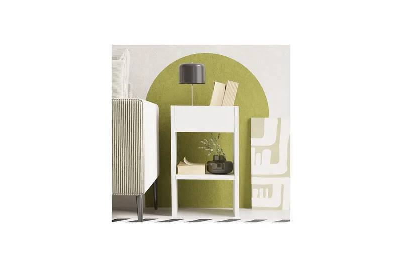 Brendale Sidebord 30 cm - Hvit - Møbler - Bord - Avlastningsbord & sidobord - Lampebord & sidebord