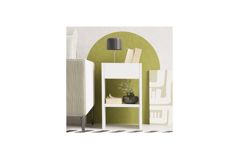 Brendale Sidebord 30 cm - Hvit - Møbler - Bord - Avlastningsbord & sidobord - Lampebord & sidebord