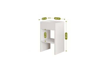 Brendale Sidebord 30 cm - Hvit - Møbler - Bord - Avlastningsbord & sidobord - Lampebord & sidebord