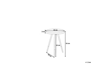 Avlastningsbord Ramona 44 cm - Hvit - Møbler - Bord - Avlastningsbord & sidobord - Brettbord og småbord