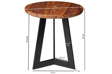 Avlastningsbord Sharrell 35 cm - Brun - Møbler - Bord - Avlastningsbord & sidobord - Brettbord og småbord