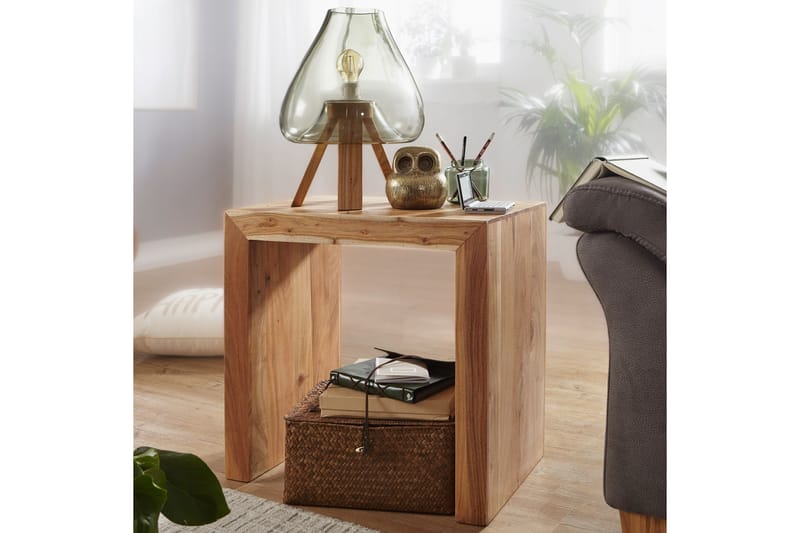 Avlastningsbord Taliq 60 cm - Brun - Møbler - Bord - Avlastningsbord & sidobord - Brettbord og småbord