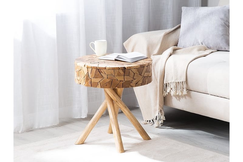 Avlastningsbord Thorsby 50 cm - Brun - Brettbord og småbord - Lampebord & sidebord