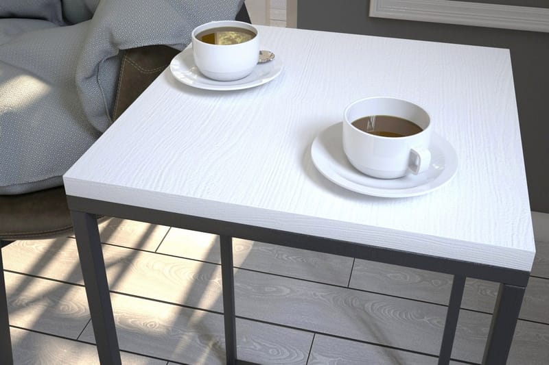 Avlastningsbord Ubbeboda 35 cm - Hvit - Møbler - Bord - Avlastningsbord & sidobord - Brettbord og småbord