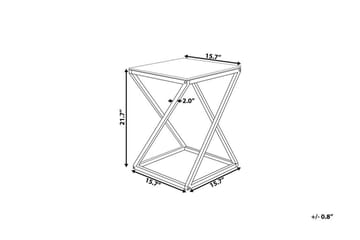 BEVERLY Avlastningsbord 40 cm - Sølv - Møbler - Bord - Avlastningsbord & sidobord - Brettbord og småbord