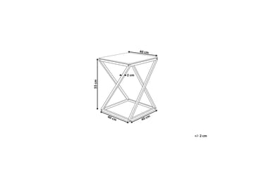 BEVERLY Avlastningsbord 40 cm - Sølv - Møbler - Bord - Avlastningsbord & sidobord - Brettbord og småbord