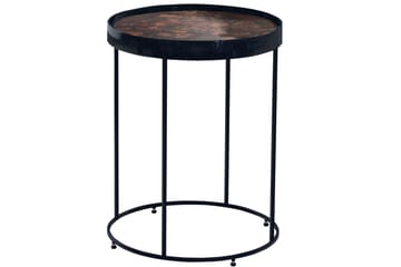 Brettbord Mithikie 36x36 cm - Mørkebrun - Møbler - Bord - Avlastningsbord & sidobord - Brettbord og småbord