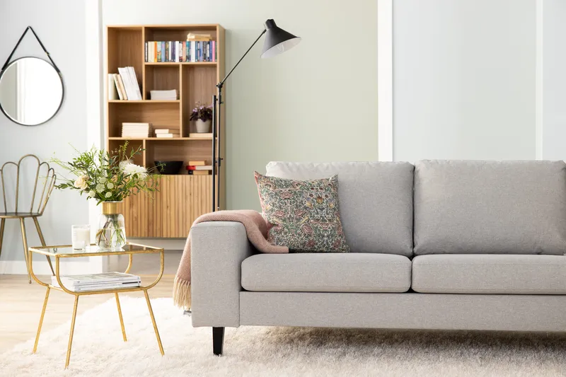 Callista Sidebord 47 cm - Antikk Messing/Glass - Møbler - Bord - Avlastningsbord & sidobord - Brettbord og småbord