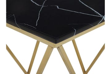 Charmlee Avlastningsbord 50 cm - Svart / Gull - Møbler - Bord - Avlastningsbord & sidobord - Brettbord og småbord