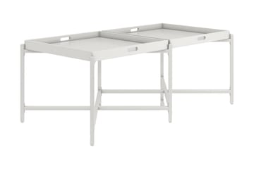 Coco Brettbord 121 cm Hvit - CosmoLiving - Møbler - Bord - Avlastningsbord & sidobord - Brettbord og småbord