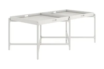 Coco Brettbord 121 cm Hvit - CosmoLiving - Møbler - Bord - Avlastningsbord & sidobord - Brettbord og småbord