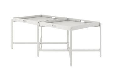Coco Brettbord 121 cm Hvit - CosmoLiving - Møbler - Bord - Avlastningsbord & sidobord - Brettbord og småbord