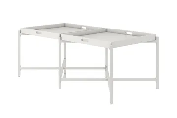 Coco Brettbord 121 cm Hvit - CosmoLiving - Møbler - Bord - Avlastningsbord & sidobord - Brettbord og småbord