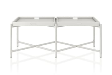 Coco Brettbord 121 cm Hvit - CosmoLiving - Møbler - Bord - Avlastningsbord & sidobord - Brettbord og småbord