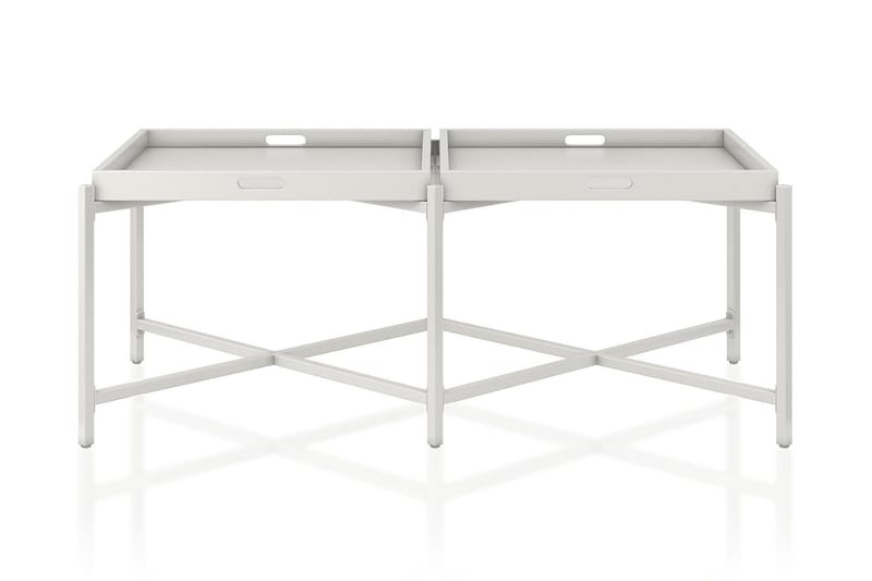 Coco Brettbord 121 cm Hvit - CosmoLiving - Møbler - Bord - Avlastningsbord & sidobord - Brettbord og småbord