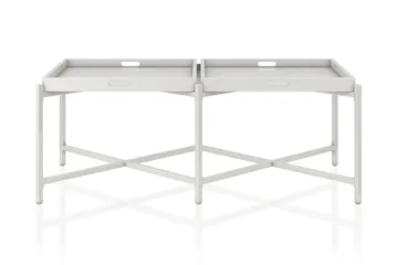 Coco Brettbord 121 cm Hvit - CosmoLiving - Møbler - Bord - Avlastningsbord & sidobord - Brettbord og småbord