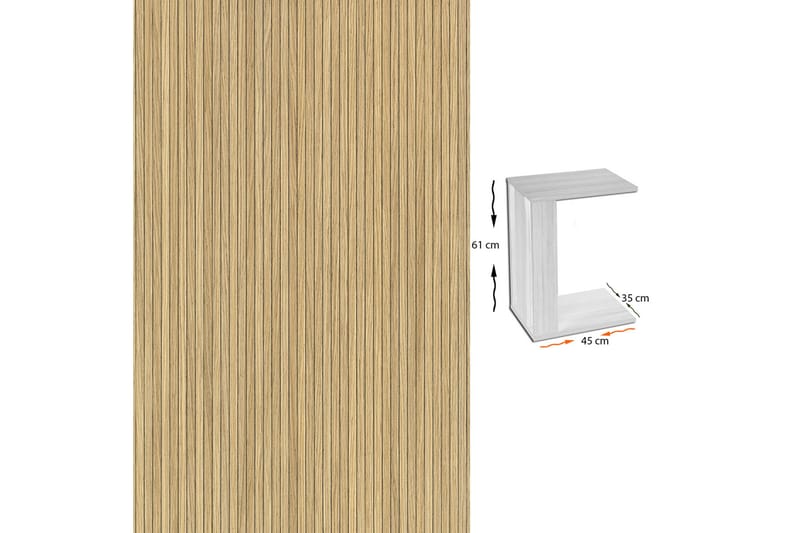 Comfortale Sidebord - Lysebrun - Møbler - Bord - Avlastningsbord & sidobord - Brettbord og småbord