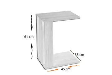 Comfortale Sidebord - Svart - Møbler - Bord - Avlastningsbord & sidobord - Brettbord og småbord