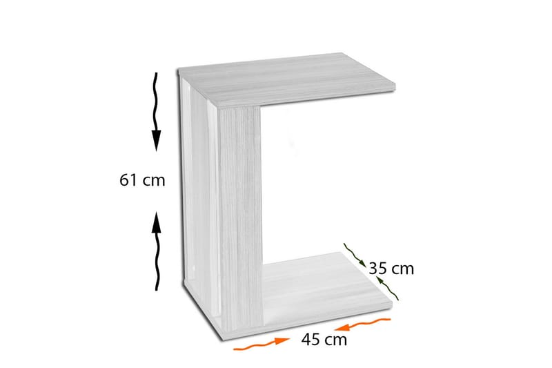 Comfortale Sidebord - Svart - Møbler - Bord - Avlastningsbord & sidobord - Brettbord og småbord