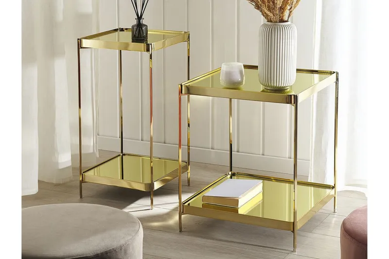 Dinari Avlastningsbord - Gull - Møbler - Bord - Avlastningsbord & sidobord - Brettbord og småbord